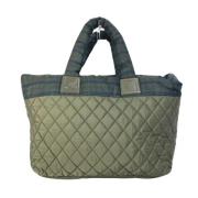 Pre-owned Leather chanel-bags Chanel Vintage , Green , Dames