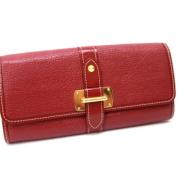 Pre-owned Leather wallets Louis Vuitton Vintage , Red , Dames