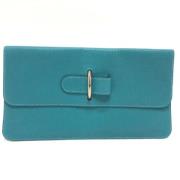 Pre-owned Leather pouches Hermès Vintage , Blue , Dames