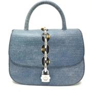 Pre-owned Leather louis-vuitton-bags Louis Vuitton Vintage , Blue , Da...