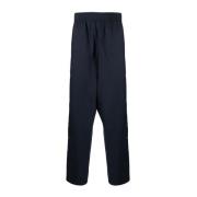 Navy Poly Katoenen Broek Elastische Taille Chloé Nardin , Blue , Heren