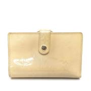 Pre-owned Leather wallets Louis Vuitton Vintage , Beige , Dames