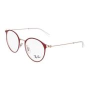 Ronde Metalen Frame Bril Ray-Ban , Red , Unisex