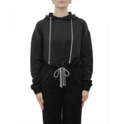 Zwart Hoodie Set Vrouw Synthetisch Richmond , Black , Dames