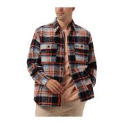 Casual Multi-color Fleece Overshirt Scotch & Soda , Multicolor , Heren