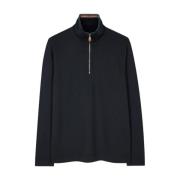 Navy Zip-Neck Sweatshirt Paul Smith , Blue , Heren