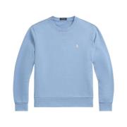 Lichtblauwe Loopback Fleece Sweatshirt Ralph Lauren , Blue , Heren