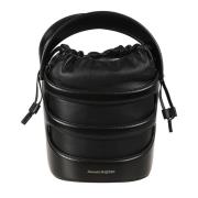 Zwarte Rise Bucket Tassen Alexander McQueen , Black , Dames