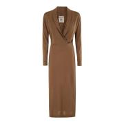 Elegant Vania Jurk Semicouture , Brown , Dames