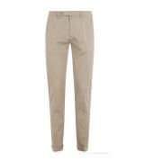 Platte Tricot Lyocell Broek Briglia , Beige , Heren