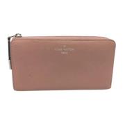 Pre-owned Leather wallets Louis Vuitton Vintage , Pink , Dames