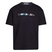 Photoprint Institutional TEE T-shirt Calvin Klein , Black , Heren