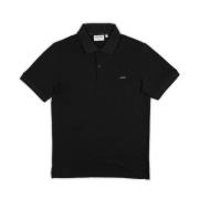 Zwarte Polo Shirt met Logo voor Mannen Calvin Klein , Black , Heren