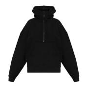 Hoodie met halve rits Saint Laurent , Black , Dames