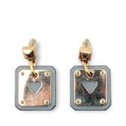 Pre-owned Metal earrings Hermès Vintage , Yellow , Dames