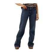 Jeans Straight Pre-owned 7 For All Mankind , Blue , Dames