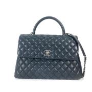 Pre-owned Leather chanel-bags Chanel Vintage , Black , Dames