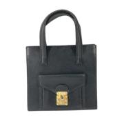 Pre-owned Leather fendi-bags Fendi Vintage , Black , Dames