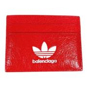 Pre-owned Leather wallets Balenciaga Vintage , Red , Dames