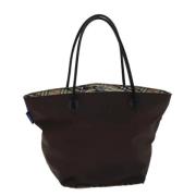 Pre-owned Nylon totes Burberry Vintage , Brown , Dames