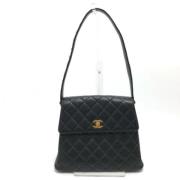 Pre-owned Leather chanel-bags Chanel Vintage , Black , Dames