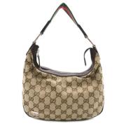 Pre-owned Canvas gucci-bags Gucci Vintage , Beige , Dames