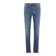 Lichte Wassing Denim Jeans Jacob Cohën , Blue , Heren