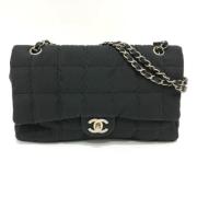 Pre-owned Leather chanel-bags Chanel Vintage , Black , Dames