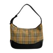 Pre-owned Canvas shoulder-bags Burberry Vintage , Brown , Dames