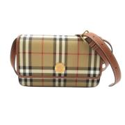 Pre-owned Canvas shoulder-bags Burberry Vintage , Brown , Dames