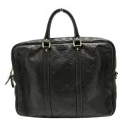 Pre-owned Leather gucci-bags Gucci Vintage , Black , Heren