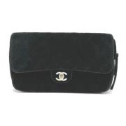 Pre-owned Leather chanel-bags Chanel Vintage , Black , Dames