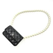 Pre-owned Leather chanel-bags Chanel Vintage , Black , Dames