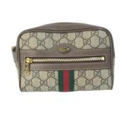 Pre-owned Canvas gucci-bags Gucci Vintage , Beige , Dames