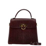 Pre-owned Leather shoulder-bags Salvatore Ferragamo Pre-owned , Brown ...