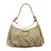 Pre-owned Leather gucci-bags Gucci Vintage , Beige , Dames