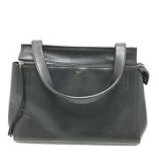 Pre-owned Leather shoulder-bags Celine Vintage , Black , Dames