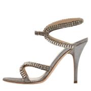 Pre-owned Suede sandals Jimmy Choo Pre-owned , Gray , Dames