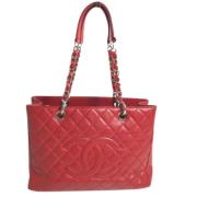 Pre-owned Leather chanel-bags Chanel Vintage , Red , Dames