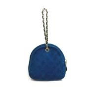 Pre-owned Leather chanel-bags Chanel Vintage , Blue , Dames