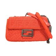 Pre-owned Canvas fendi-bags Fendi Vintage , Red , Dames