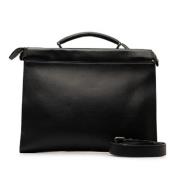 Pre-owned Leather handbags Fendi Vintage , Black , Dames