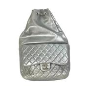 Pre-owned Fabric chanel-bags Chanel Vintage , Gray , Dames