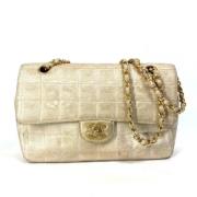 Pre-owned Fabric chanel-bags Chanel Vintage , Beige , Dames