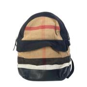 Pre-owned Canvas backpacks Burberry Vintage , Beige , Heren