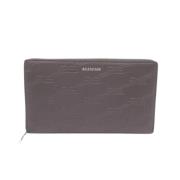 Pre-owned Leather wallets Balenciaga Vintage , Gray , Dames