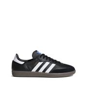 Zwarte Samba OG Leren Sneakers Adidas , Black , Unisex