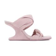 Roze & Paarse Suède Sandalen Rick Owens , Pink , Dames