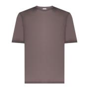 Taupe Crew Neck Katoenen T-shirt Saint Laurent , Beige , Heren