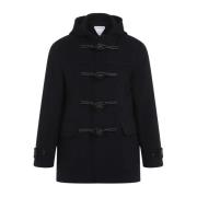 Navy Duffle Coat Bottega Veneta , Blue , Dames